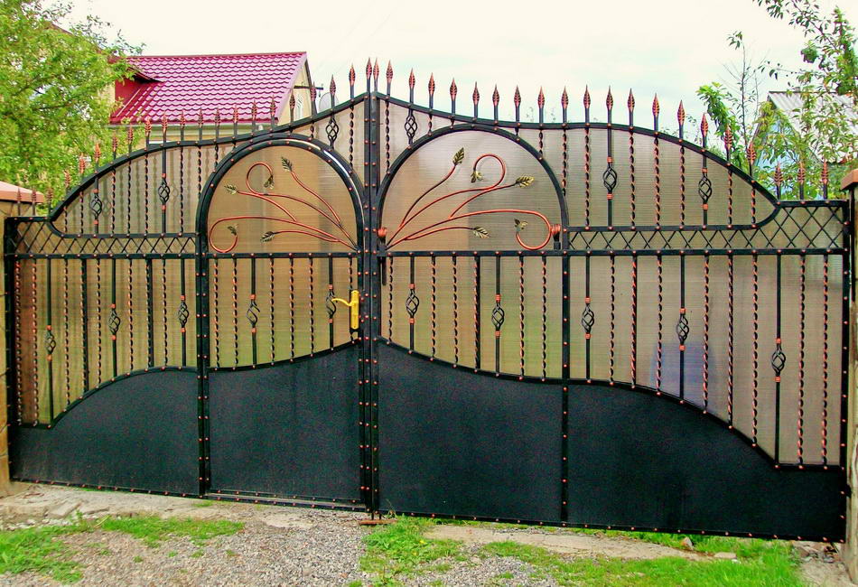 Кованые ворота Бурштын
