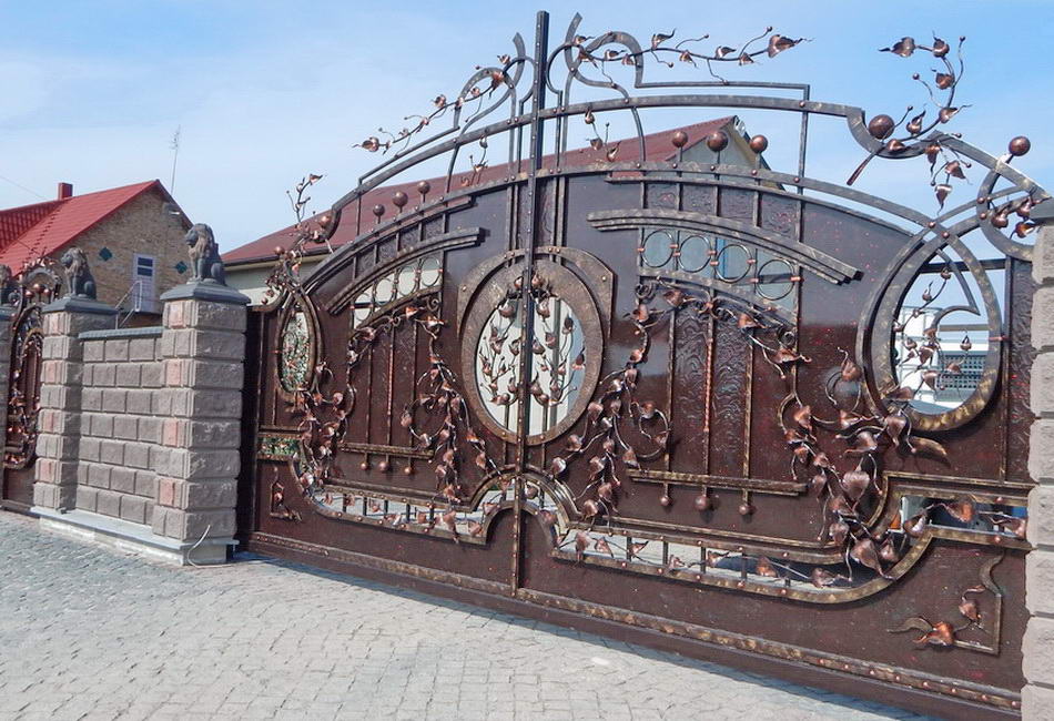 Кованые ворота Буковель