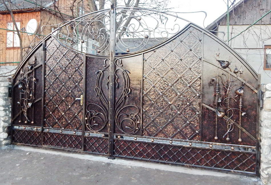 Кованые ворота Франковск